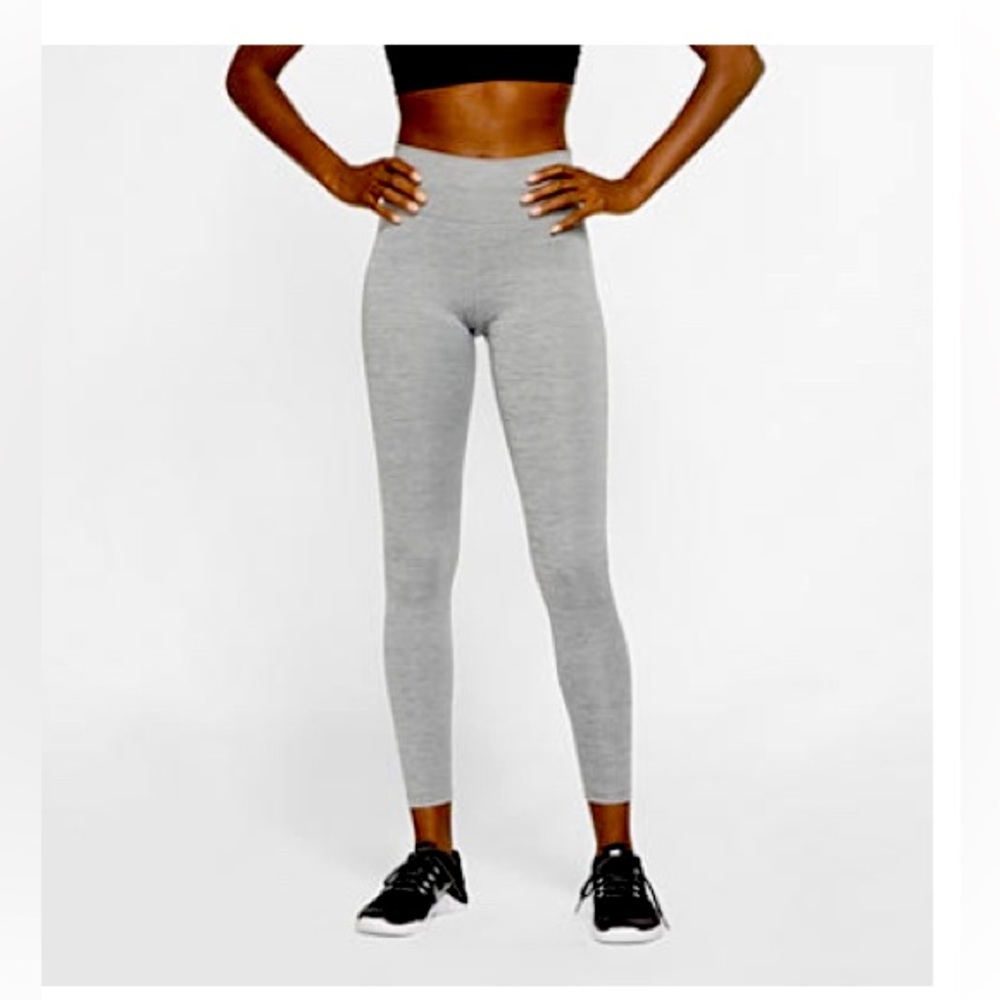 NIKE WOMENS MIDRISE LEGGINGS IN GREY (SIZE L)